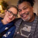 Grandfather James Lott, Jr with granddaughter Scarlet visiting him on her 21st birthday