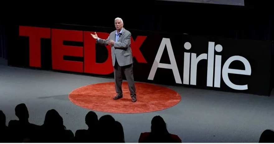Neil Taft on TEDx stage talked about grandparent disconnection from grandchildren and how to overcome it.